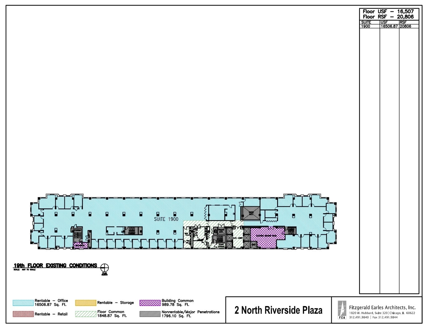 2 N Riverside Plz, Chicago, IL à louer Plan d’étage– Image 1 sur 1