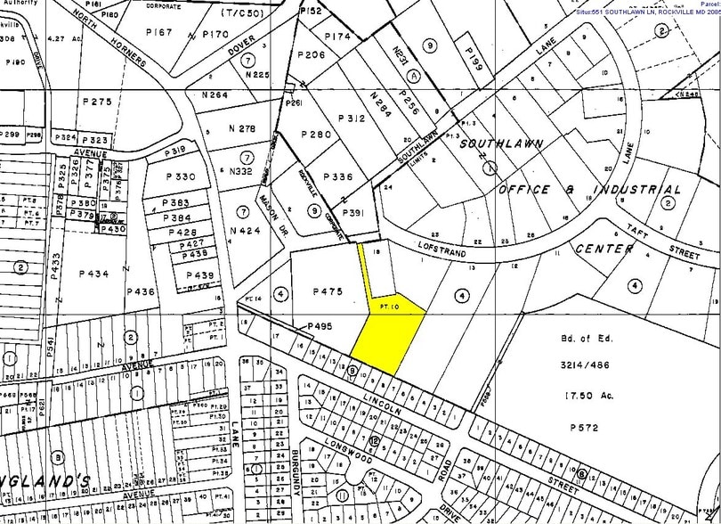 551-567 Southlawn Ln, Rockville, MD à louer - Plan cadastral – Image 3 sur 4