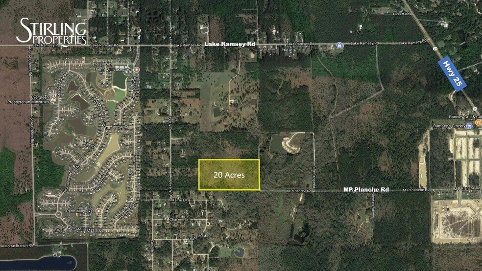 20 Acres - MP Planche Rd, Covington, LA à vendre - Photo principale – Image 1 sur 1