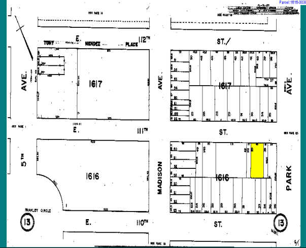 88 E 111th St, New York, NY à louer - Plan cadastral – Image 2 sur 10