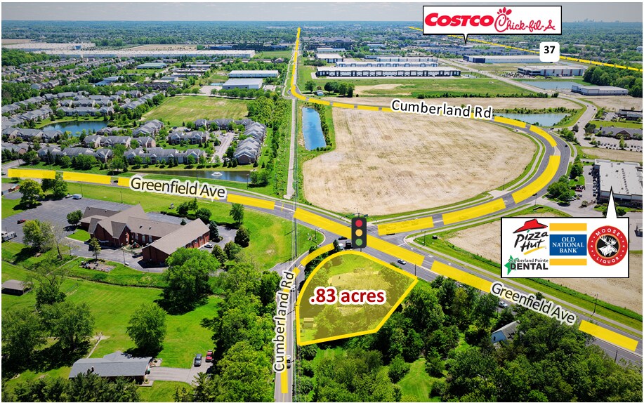 16211 Cumberland Rd, Noblesville, IN à vendre - Aérien – Image 2 sur 3