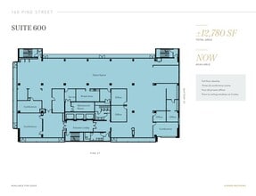 160 Pine St, San Francisco, CA à louer Plan d’étage– Image 1 sur 1