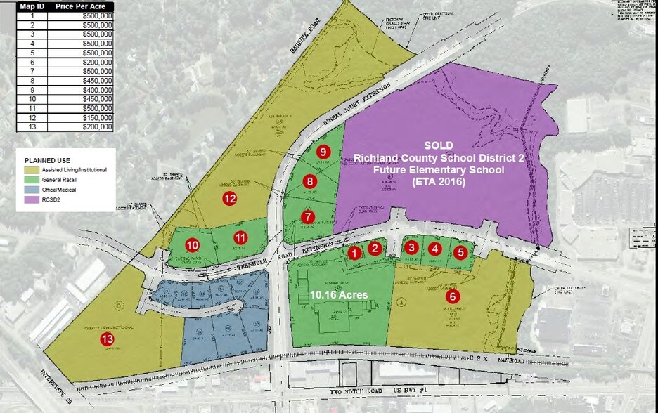 Trenholm Road Ext, Columbia, SC à vendre - Aérien – Image 3 sur 4