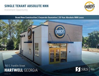 Plus de détails pour 760 E Franklin St, Hartwell, GA - Local commercial à vendre