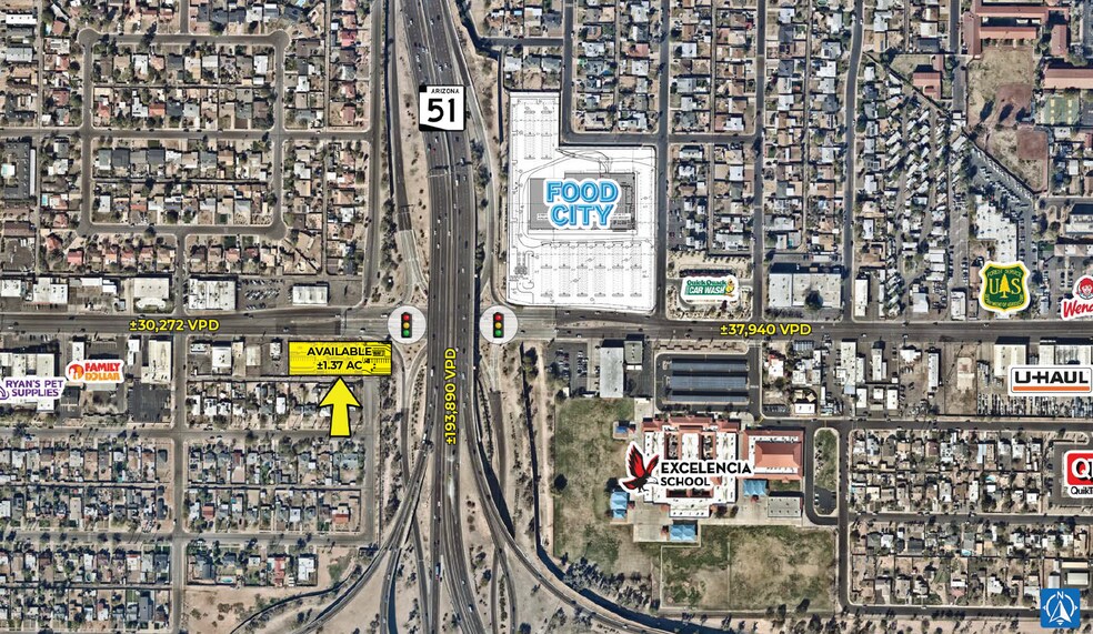 SR-51 & McDowell Rd SWC, Phoenix, AZ à vendre - Photo de l’immeuble – Image 2 sur 4