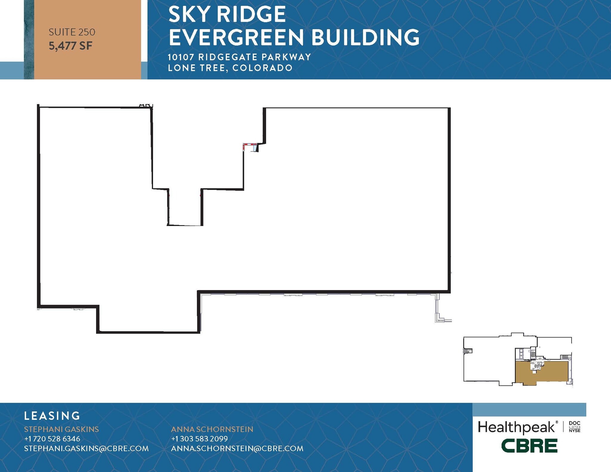 10535 Park Meadows Blvd, Lone Tree, CO à louer Plan d’étage– Image 1 sur 1
