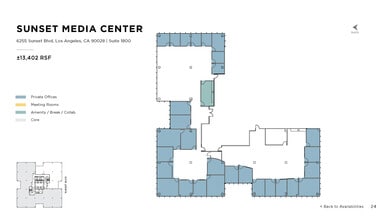6255 W Sunset Blvd, Los Angeles, CA à louer Plan d’étage– Image 1 sur 1