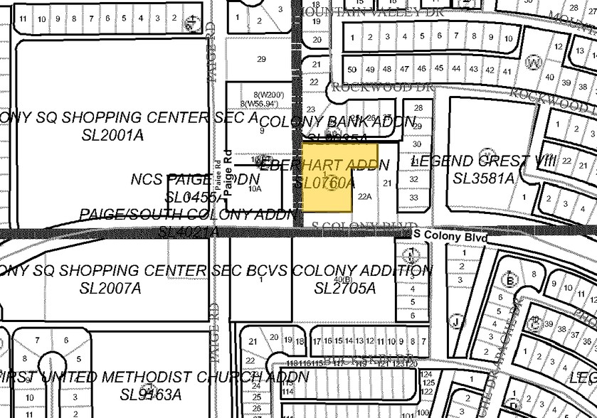 5313 S Colony Blvd, The Colony, TX à louer - Plan cadastral – Image 3 sur 8