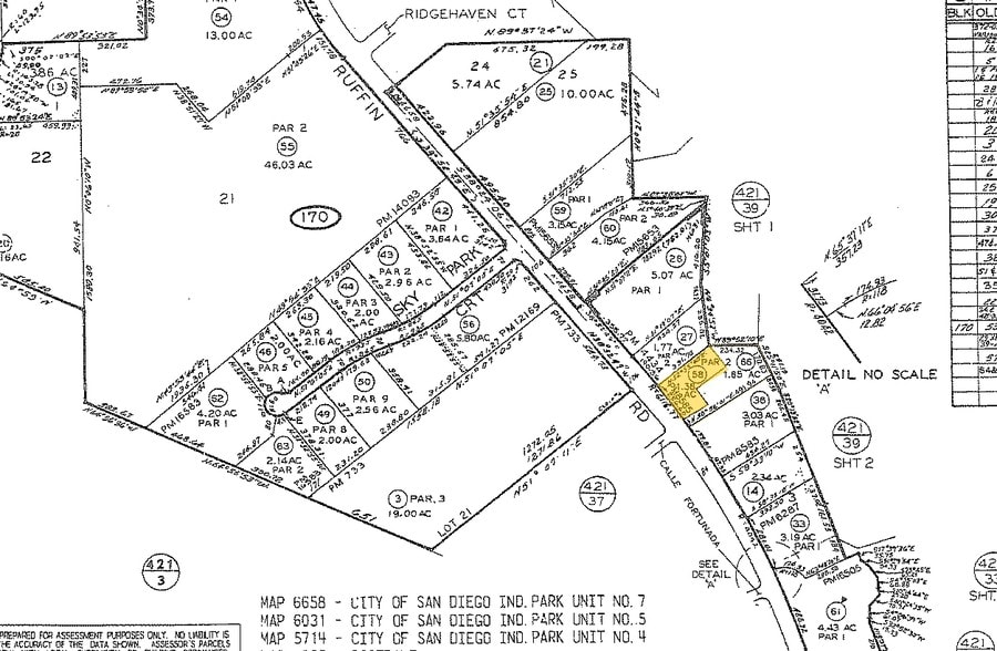 3949 Ruffin Rd, San Diego, CA à louer - Plan cadastral – Image 2 sur 3
