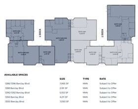 1278-1300 Barclay Blvd, Buffalo Grove, IL à louer Plan d’étage– Image 1 sur 1