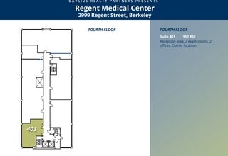2999 Regent St, Berkeley, CA à louer Plan d’étage– Image 1 sur 1