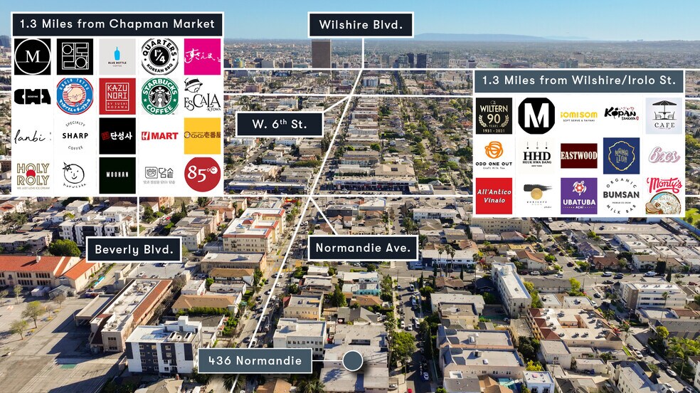 436 Normandie Pl, Los Angeles, CA à vendre - Aérien – Image 2 sur 7