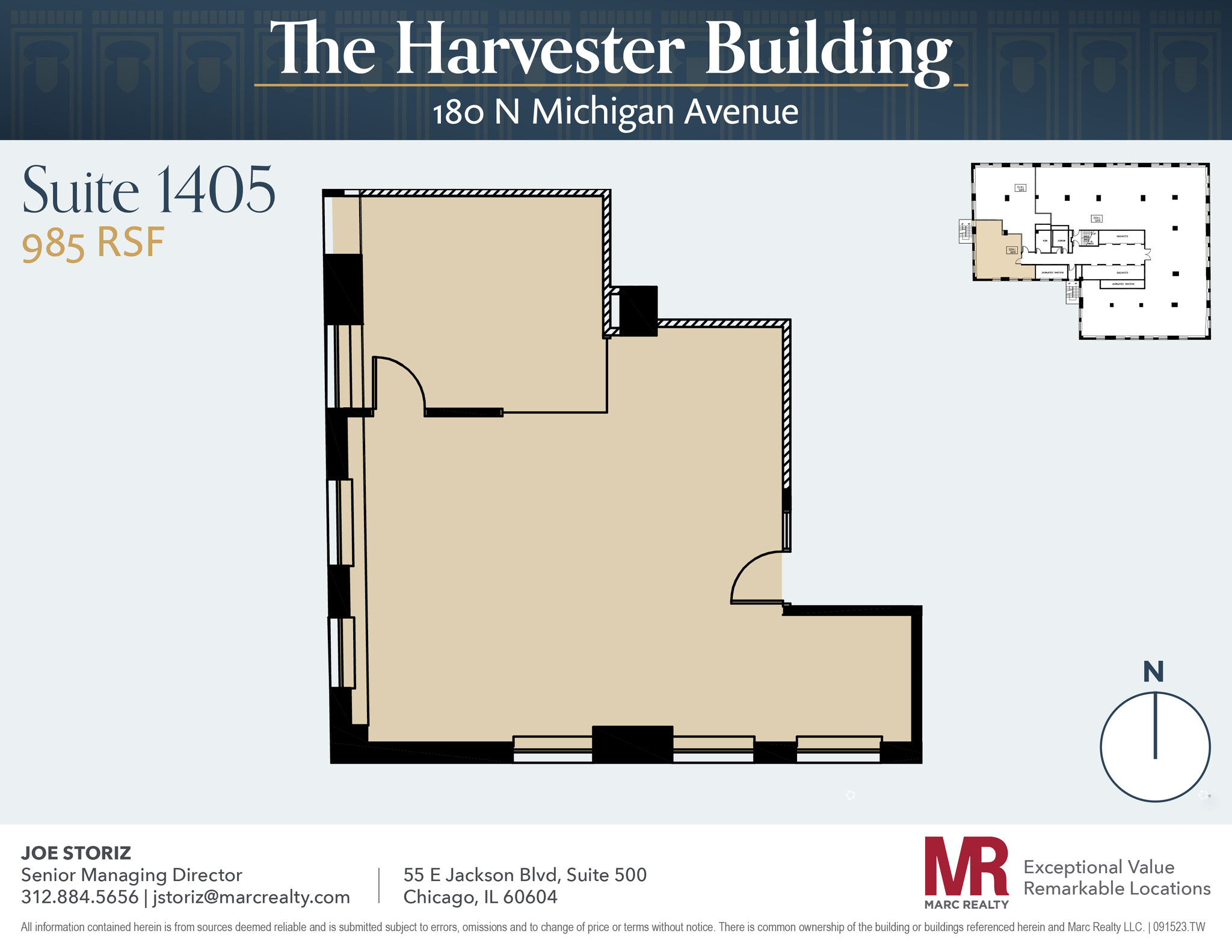 180 N Michigan Ave, Chicago, IL à louer Plan d’étage– Image 1 sur 1