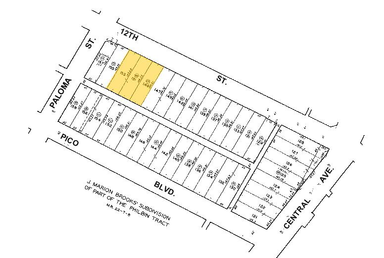 1112 E 12th St, Los Angeles, CA à vendre - Plan cadastral – Image 2 sur 2