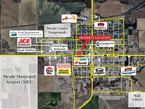 312 W Carthage St, Meade, KS - Vue aérienne  vue de carte - Image1