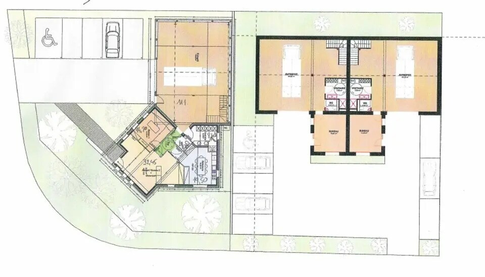 Bureau dans Carnac à louer Plan d’étage– Image 1 sur 2