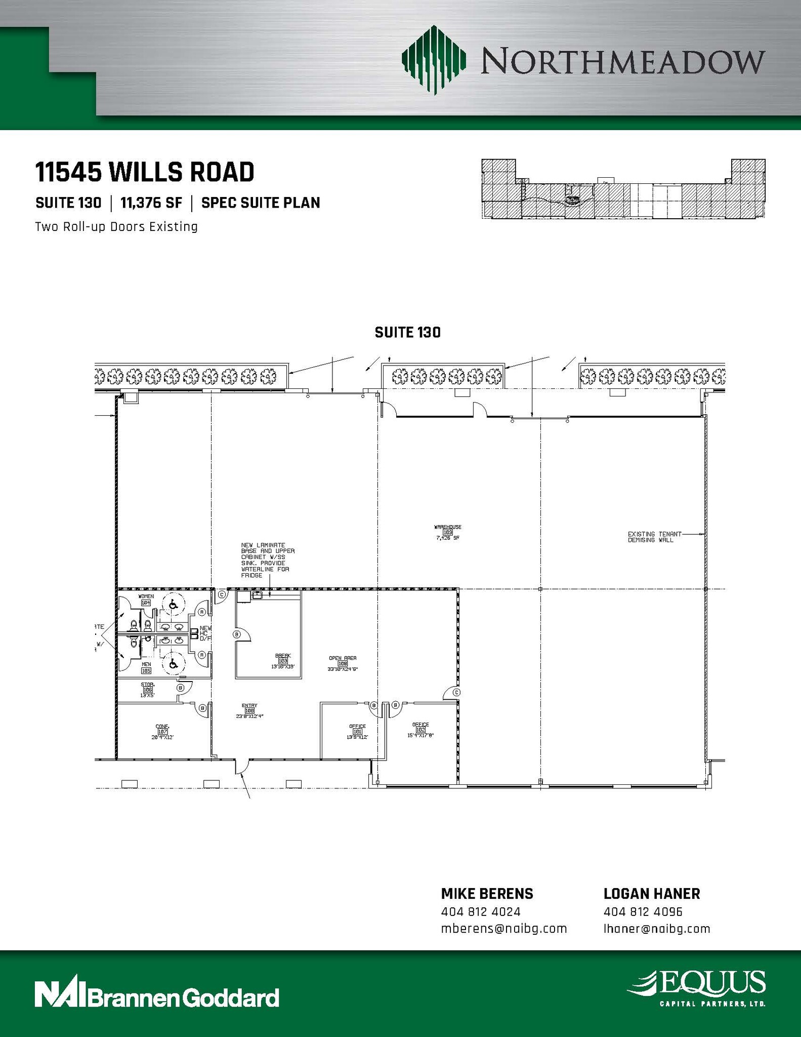 11545 Wills Rd, Alpharetta, GA à louer Plan d’étage– Image 1 sur 1