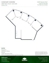 2601-2603 Main St, Irvine, CA à louer Plan d’étage– Image 1 sur 1