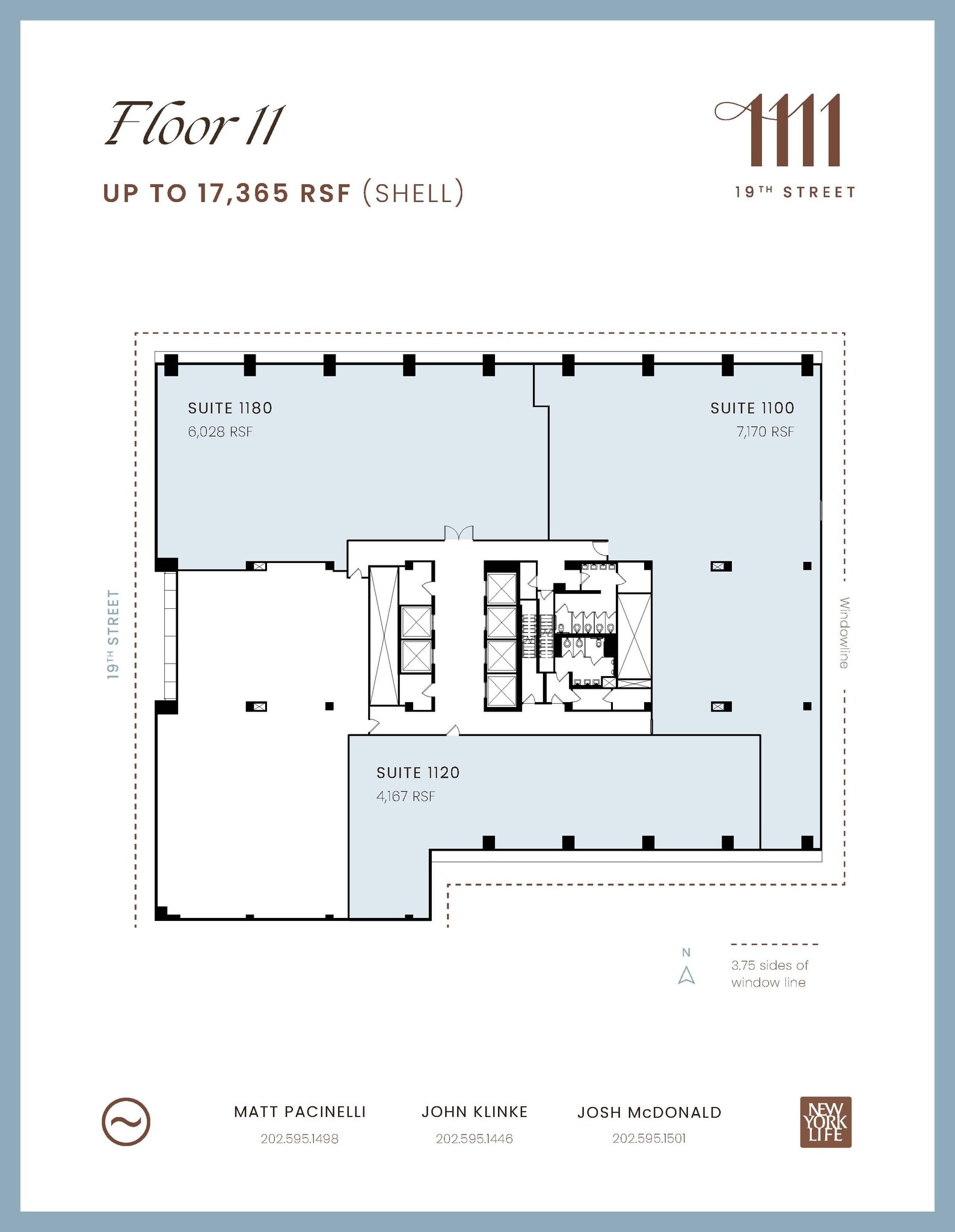 1111 19th St NW, Washington, DC à louer Plan d’étage– Image 1 sur 6