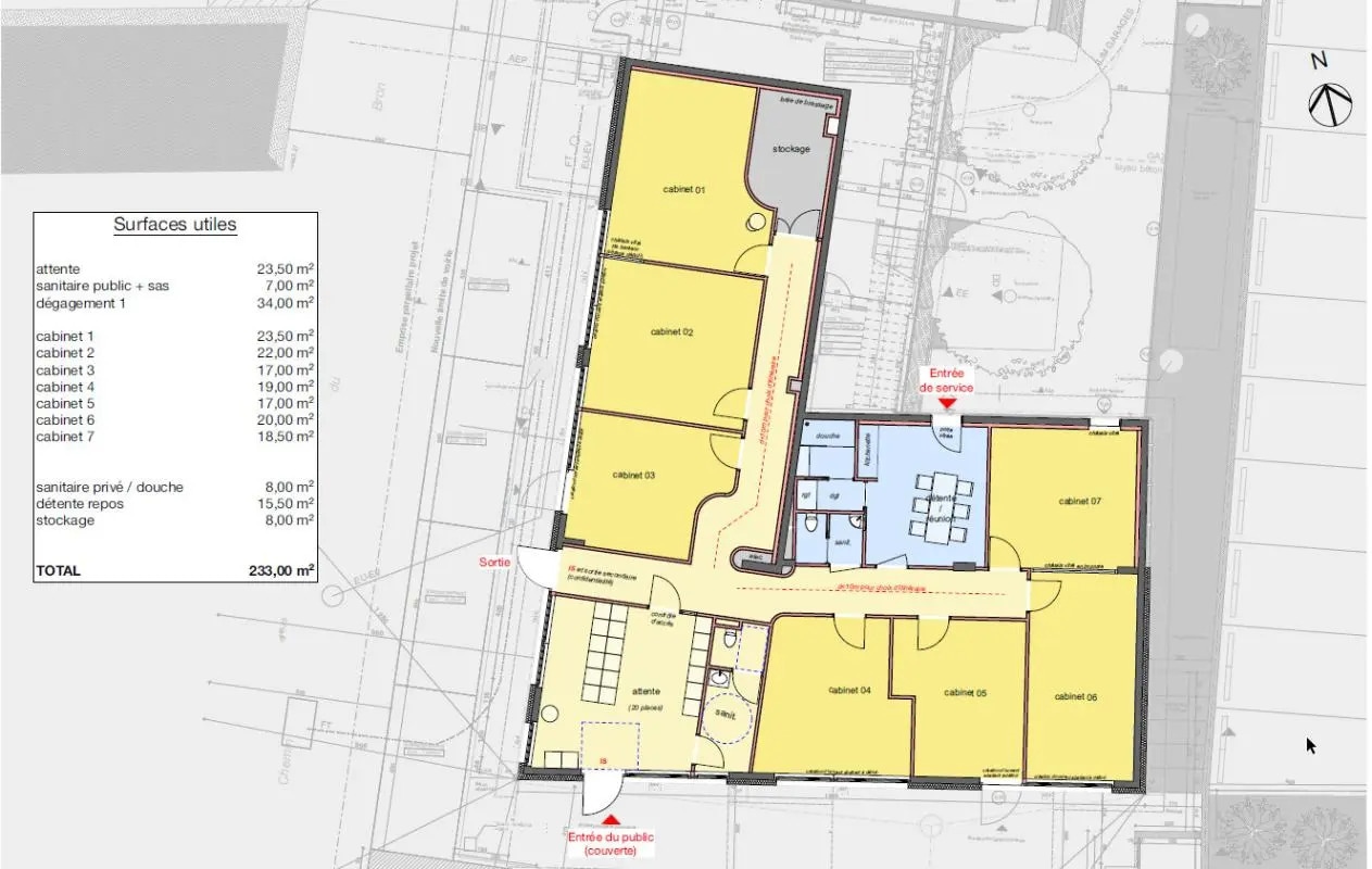 Local d’activités dans Grenoble à louer Plan d’étage– Image 1 sur 3