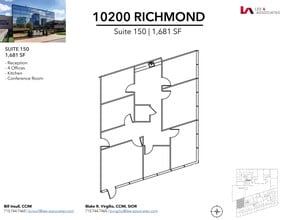 10200 Richmond Ave, Houston, TX à louer Plan d’étage– Image 1 sur 2