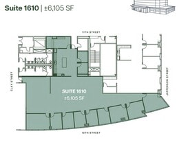 555 12th St, Oakland, CA à louer Plan d’étage– Image 2 sur 3
