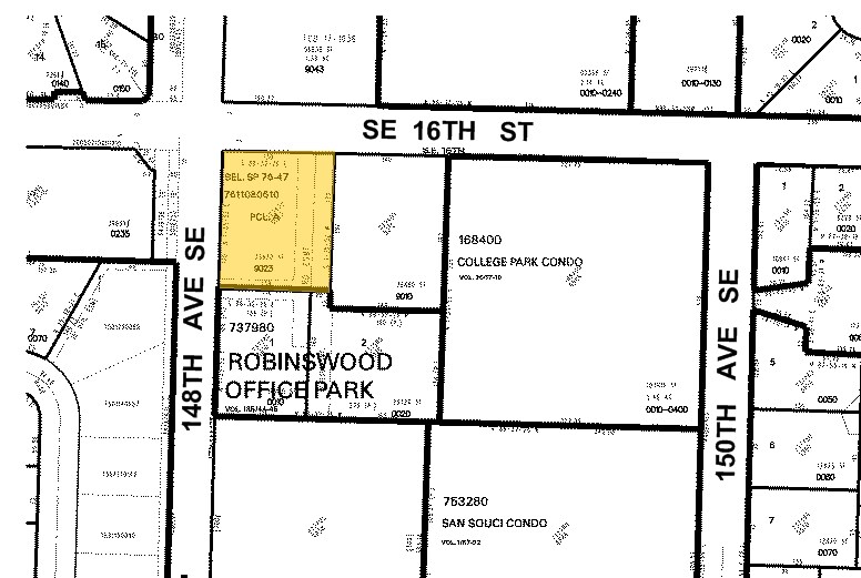 1600 148th Ave, Bellevue, WA à louer - Plan cadastral – Image 3 sur 4