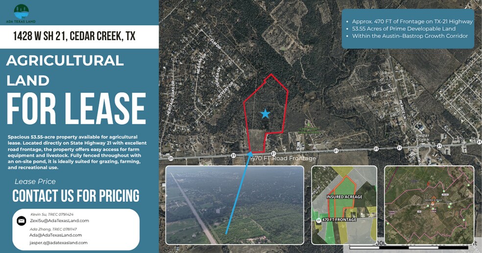 1428 Highway 21 W, Cedar Creek, TX à louer - Photo de l’immeuble – Image 1 sur 2