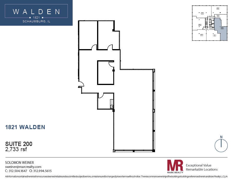 1821 Walden Office Sq, Schaumburg, IL à louer Plan d’étage– Image 1 sur 9