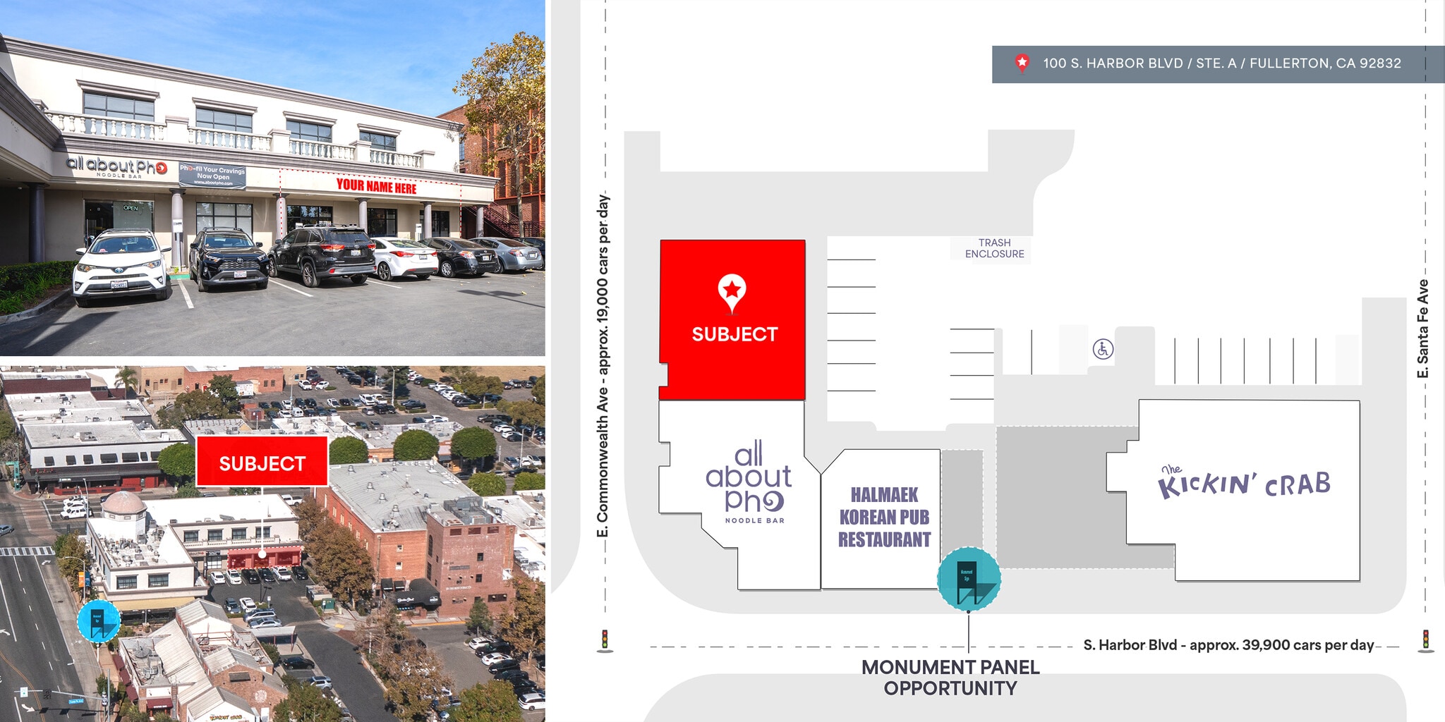 100-150 S Harbor Blvd, Fullerton, CA à louer Plan de site– Image 1 sur 1