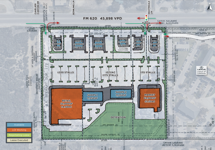 340 Ranch Rd 620 Rnch, Lakeway, TX à louer - Plan de site – Image 2 sur 3