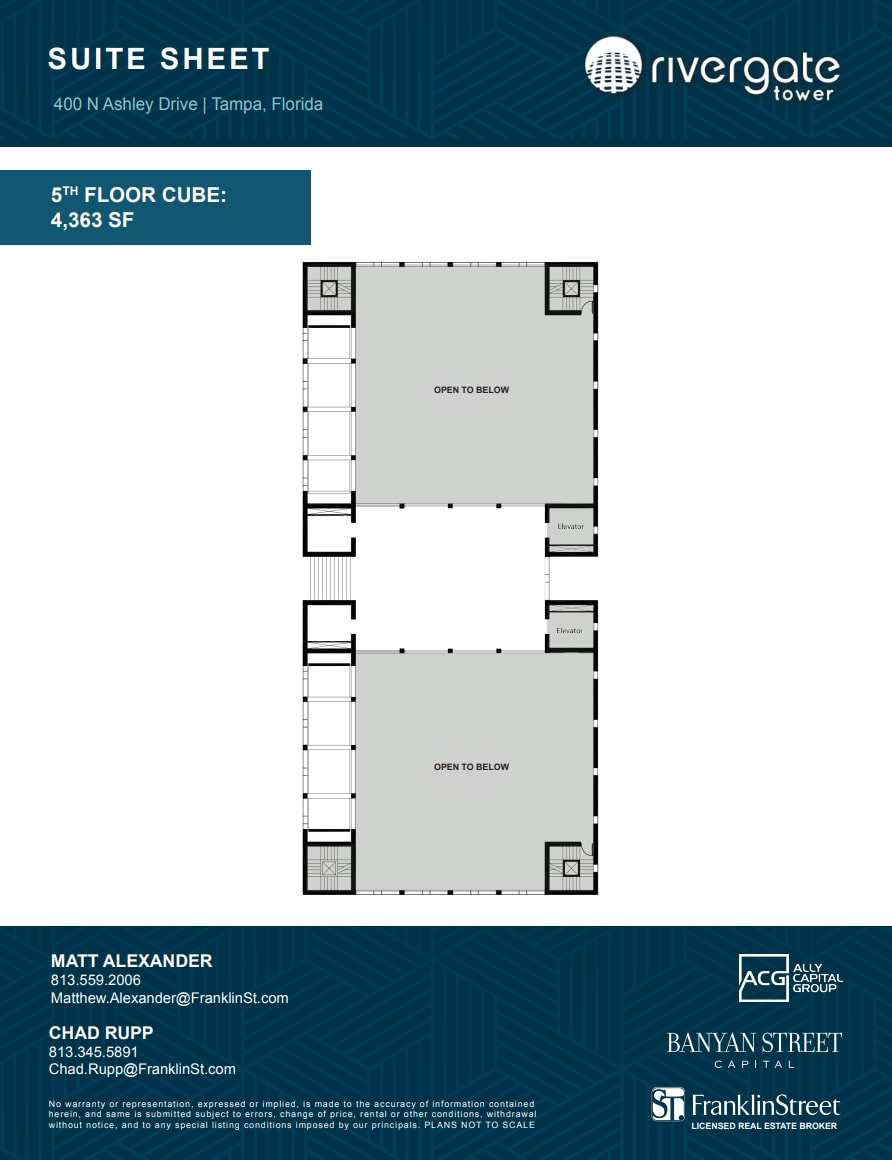 400 N Ashley Dr, Tampa, FL à louer Plan d’étage– Image 1 sur 1