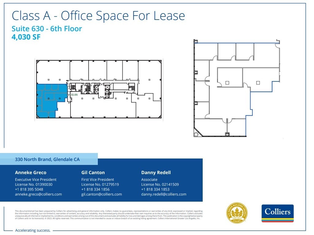 330 N Brand Blvd, Glendale, CA à louer Plan d’étage– Image 1 sur 1
