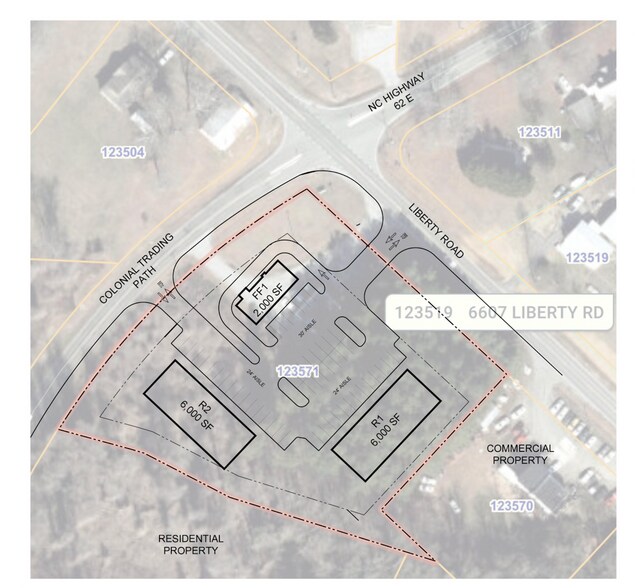 6600 Liberty Rd, Julian, NC à vendre - Plan de site – Image 2 sur 4