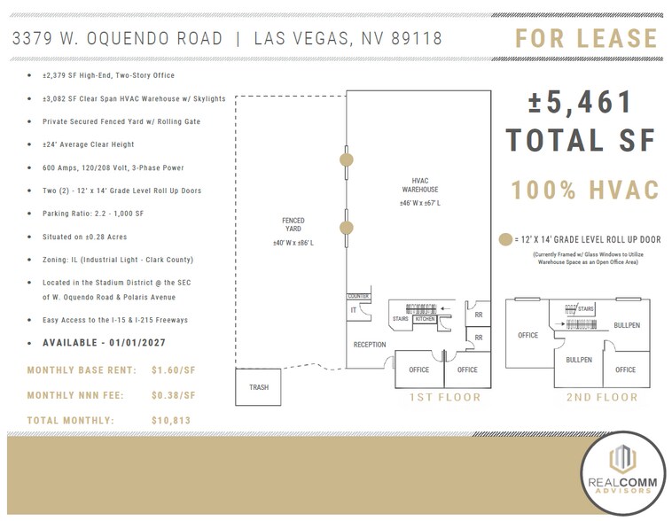 3379 W Oquendo Rd, Las Vegas, NV à louer - Photo de l’immeuble – Image 3 sur 11