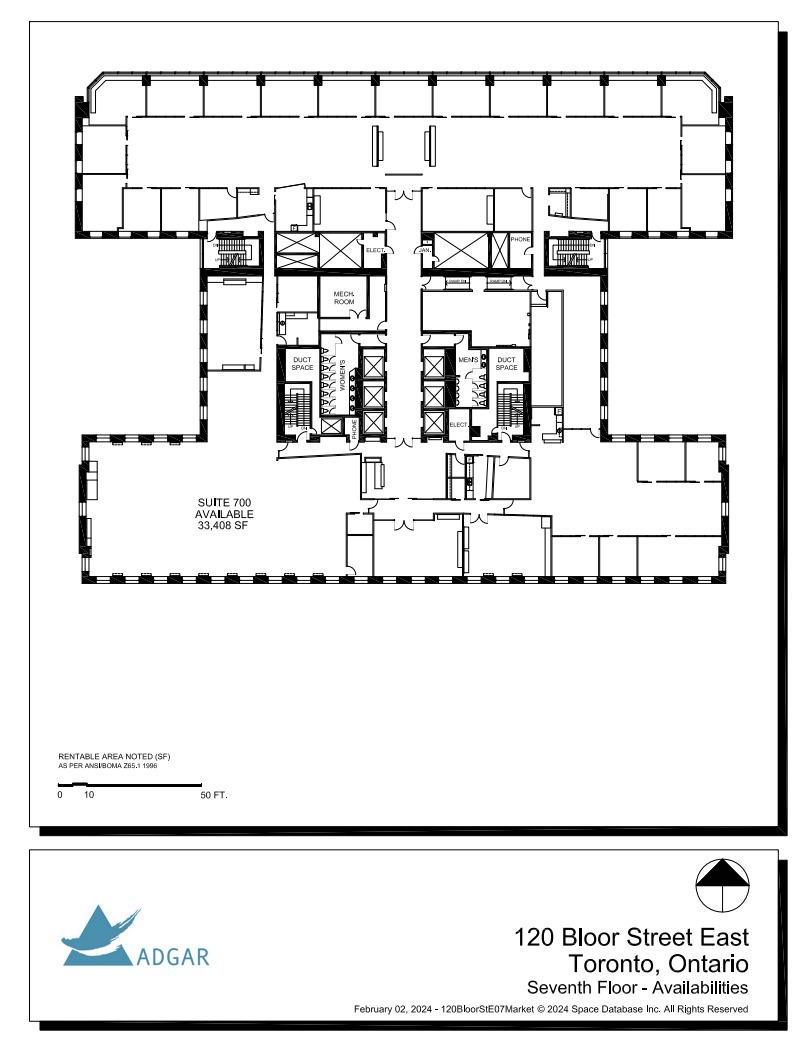 120 Bloor St E, Toronto, ON à louer Plan d’étage– Image 1 sur 1