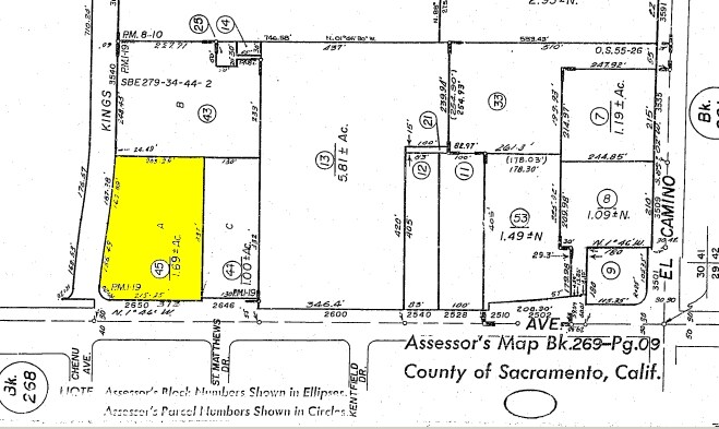 2650 Watt Ave, Sacramento, CA à vendre - Plan cadastral – Image 2 sur 4
