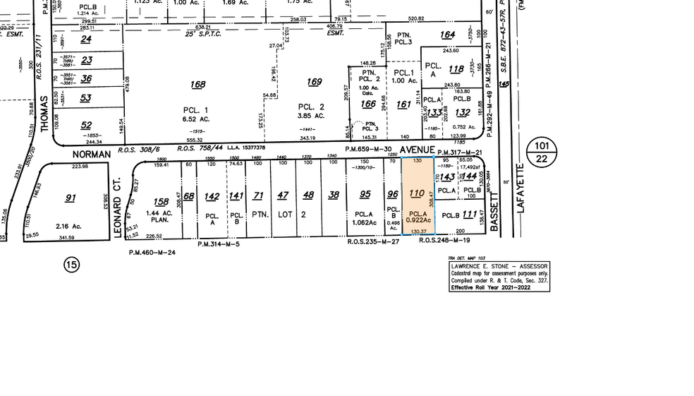 1250 Norman Ave, Santa Clara, CA à louer - Plan cadastral – Image 2 sur 31