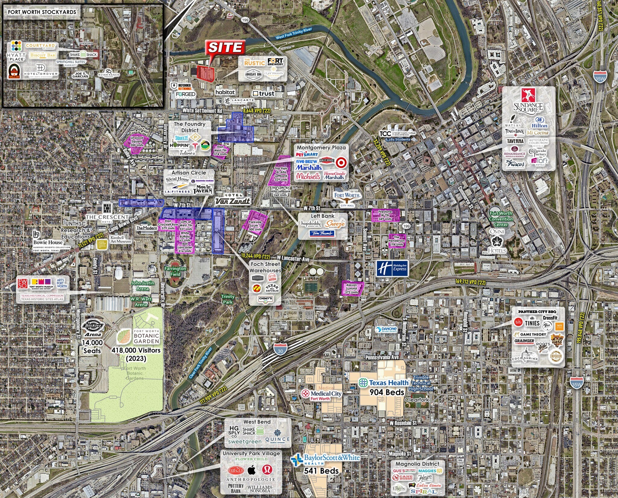 2800 Cullen St, Fort Worth, TX à louer Plan de site– Image 1 sur 4