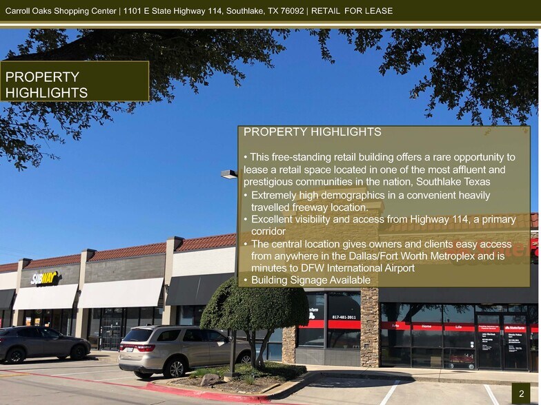 1101 E Northwest Pky, Southlake, TX à louer - Photo de l’immeuble – Image 2 sur 9