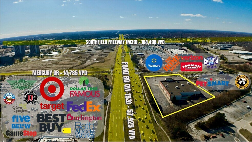 5600-5700 Mercury Dr, Dearborn, MI à louer - Photo de l’immeuble – Image 2 sur 7