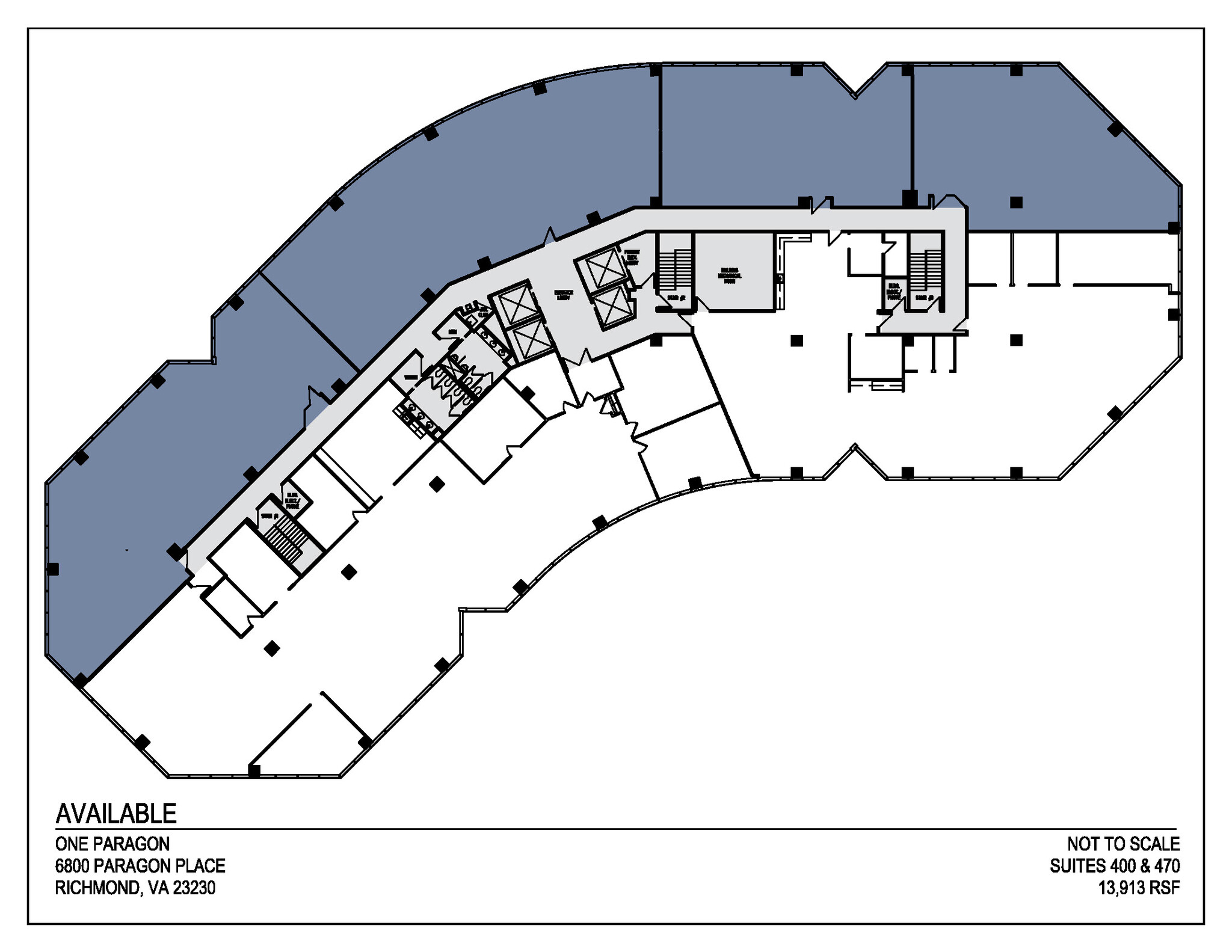 6800 Paragon Pl, Richmond, VA à louer Plan d’étage– Image 1 sur 1