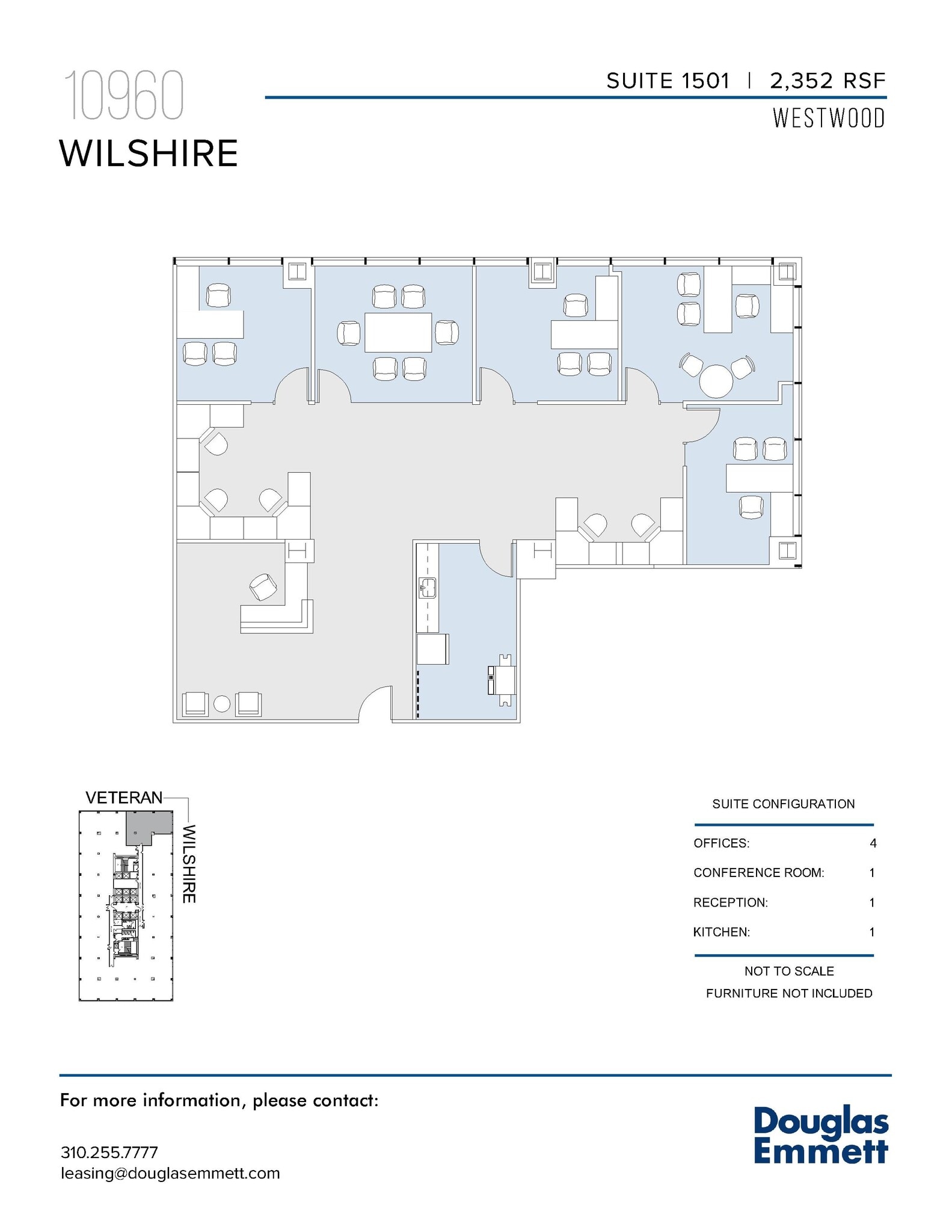 10960 Wilshire Blvd, Los Angeles, CA à louer Plan d’étage– Image 1 sur 1