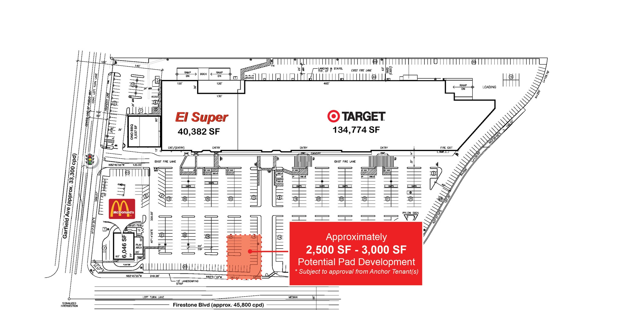 5700 Firestone Blvd, South Gate, CA à louer Plan de site– Image 1 sur 1