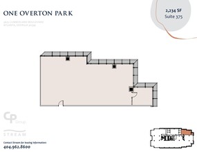 3625 Cumberland Blvd SE, Atlanta, GA à louer Plan d’étage– Image 1 sur 2