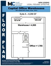 1401 Capital Ave, Plano, TX à louer Plan d’étage– Image 1 sur 1