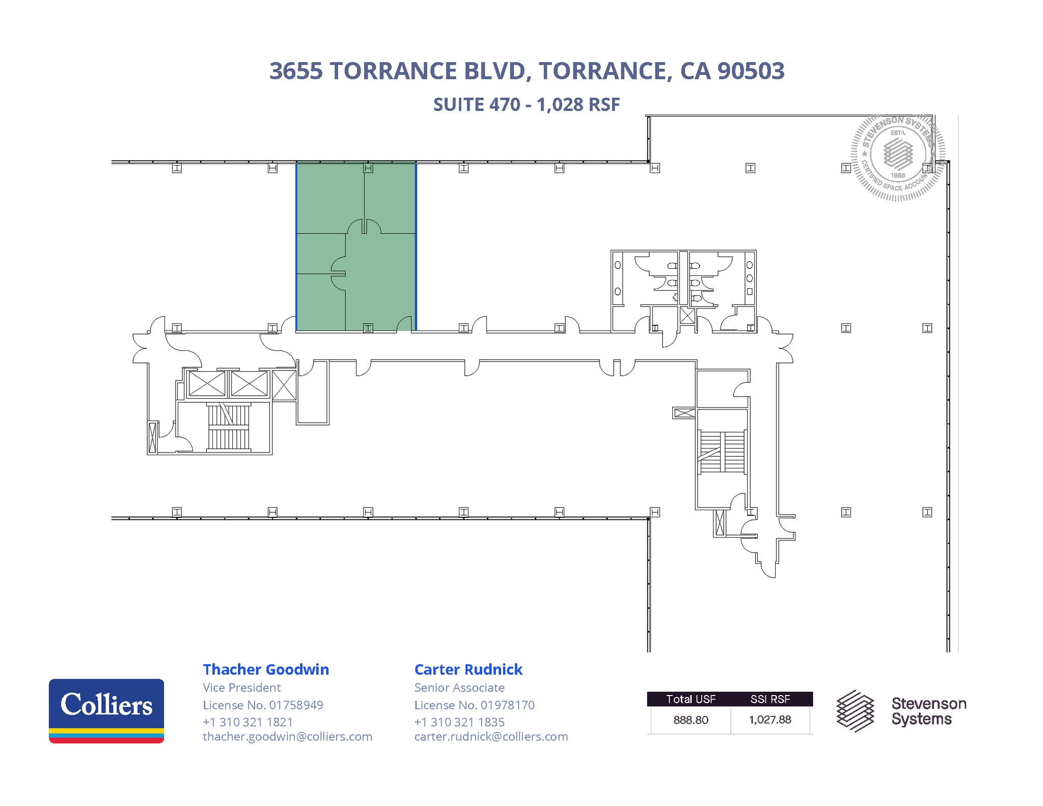 3655 Torrance Blvd, Torrance, CA à louer Plan d’étage– Image 1 sur 1
