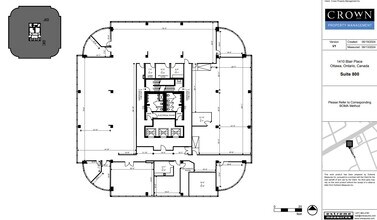 1400 Blair Towers Pl, Ottawa, ON à louer Plan d’étage– Image 1 sur 1