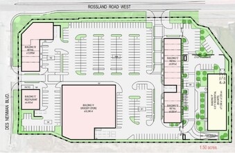Rossland Rd W & Des Newman Blvd, Whitby, ON à louer Plan de site– Image 2 sur 2
