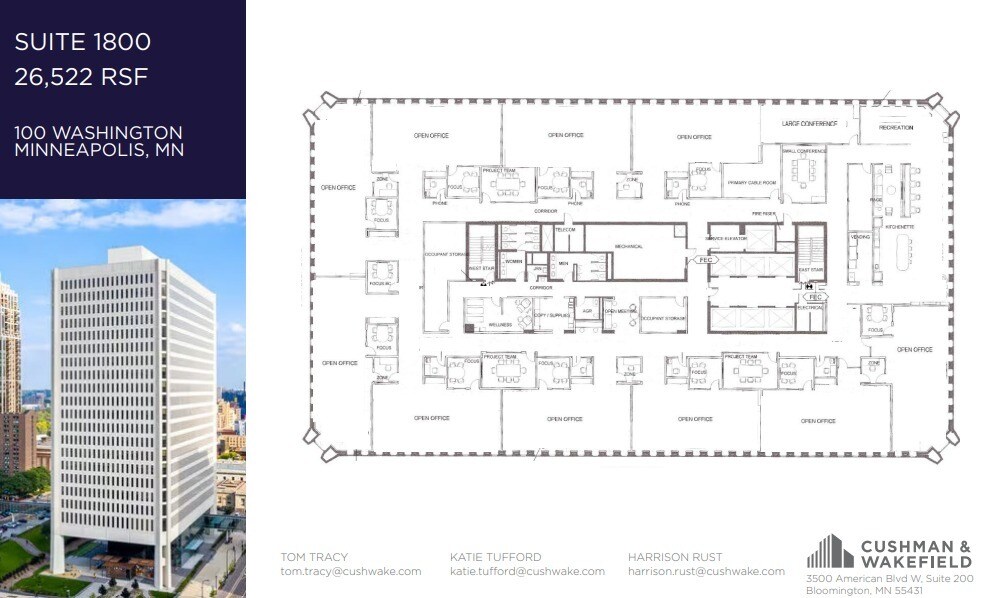 100 Washington Ave S, Minneapolis, MN à louer Plan d’étage– Image 1 sur 1